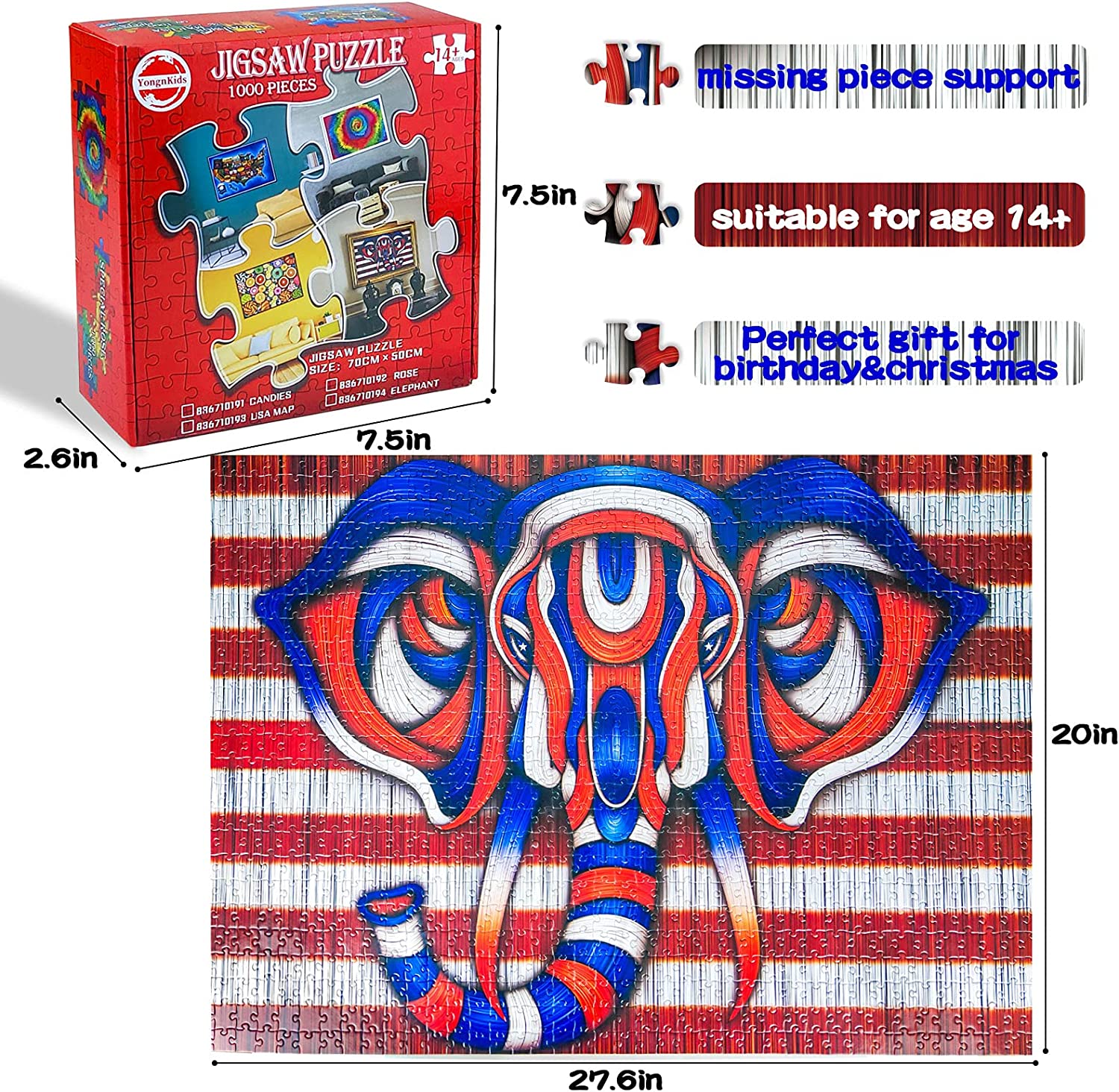 Jigsaw Puzzles for Adults and Kids 1000 Pieces